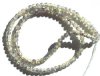 16 inch Strand of 4mm Yellow & Grey Crackle Glass Beads